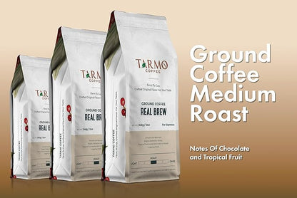 TARMO - REAL BREW | Low Acid 100% ARABICA Ground Coffee | Specialty Vietnamese Coffee | Single Origin Medium Roast | Coffee Ground 35.5 Oz Bag