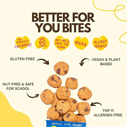 Rule Breaker Vegan & Gluten Free Cookies | Variety Pack Brownie Bites | Plant-Based, Dairy, Nut, Soy, Allergen Free, Kosher | Soft-Baked School Snacks Cookies for Kids and Adults (Pack of 12)