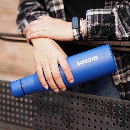 BJPKPK 17oz Insulated Water Bottles Stainless Steel Sports Water Bottles Keep Cold and Hot for Travel Dishwasher Safe,Blue