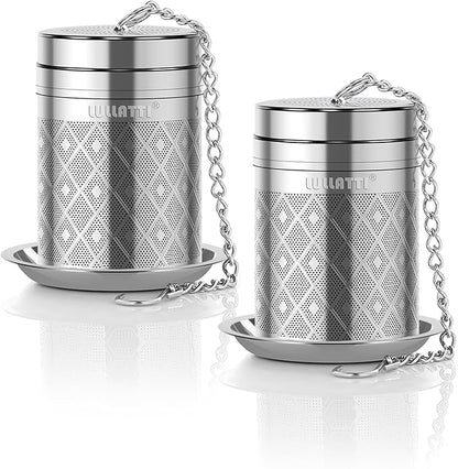 Tea Infusers for Loose Tea, 18/8 Stainless Steel Tea Strainer Set, Extra Fine Mesh Tea Steeper for Brew Tea, Spices & Seasoning