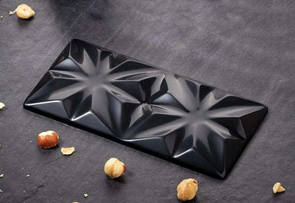 C-CO 6 in 1 Silicone Break Apart Chocolate Bar Mold, Silicone Molds for Wax Melts Non Stick Homemade Protein and Energy Bar Mould, Pack of 2