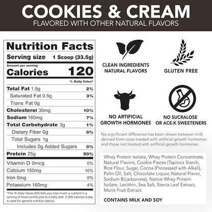 Naturally Flavored Rival Whey - Cookies and Cream - 5lb