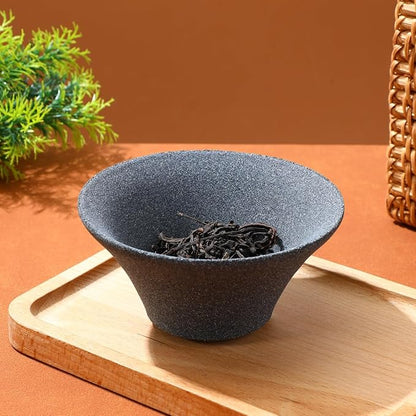 2Pcs Japanese Coffee Filters Ceramic Coffee Dripper Reusable Dripper Paperless Tea Strainer Light Grey, 4.52x4.52x2.36inch