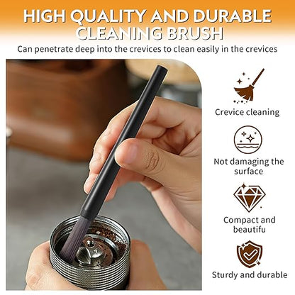10 Pack Felt Washer Replacement & Espresso Grinders Cleaning Brush for Breville Espresso Machines Grinders BES870/ BES878/ BES880/ BES860/ BES840/ BES990/ BES980/ BCG820