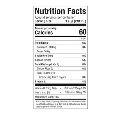 Pacific Foods Hemp Original Unsweetened Plant-Based Milk, Keto Friendly, 32 Fl Oz (Pack of 12)