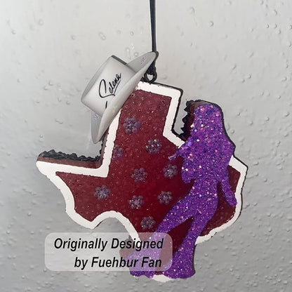 Texas Dancing Singer Shape Car Freshies Mold, Silicone Freshie Resin State Mould for Aroma Beads - Candle - Soap Mold - Scented Pendant Mold