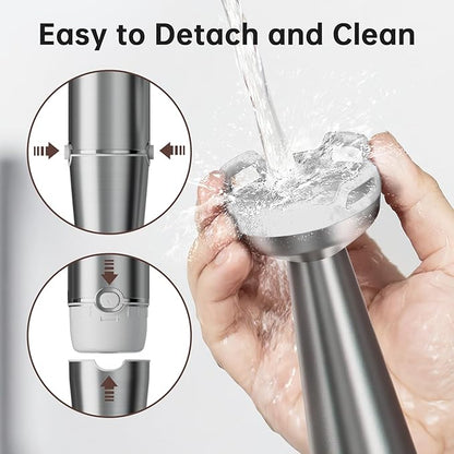 Immersion Blender Handheld Corded Hand Blenders Set 1100W, Trigger Variable Speed 5 in 1 Stick Emulsifier with Chopper, Whisk and Frother for Soup, Baby Food and Smoothies, White