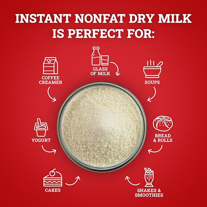Hoosier Hill Farm Instant Nonfat Dry Milk Powder, 1LB (Pack of 1)