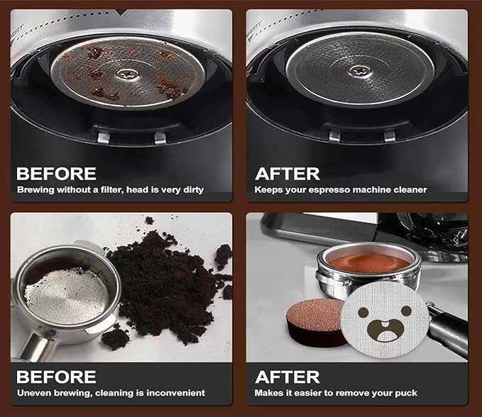 51mm Espresso Puck Screen, Lower Shower Screen, Metal Coffee Reusable Filter for 51mm Espresso Portafilter Basket, 1.7 Thickness(Loving)