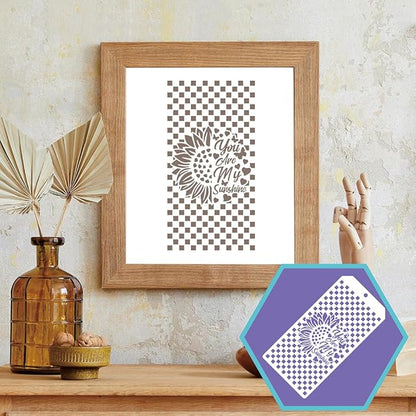 4-Pack Reusable Stencil Set for Crafting, Painting, and DIY Projects – Durable, Versatile, and Easy-to-Use Stencils for Walls, Fabric, Wood, and More