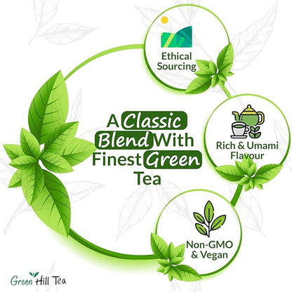 Earl Grey Green Tea, A classic blend with finest green tea,high ANTI-OXIDANTS – 4 Oz Bag