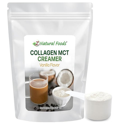 Z Natural Foods Collagen MCT Oil Creamer - Pure MCT Creamer Powder with Collagen Peptides - Collagen Creamer for Coffee, Tea & Culinary Use - Healthy Creamer, Keto & Paleo Friendly, Vanilla, 5 lb