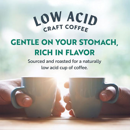 Clean Coffee Co. - Low Acid Dark Roast, Tested for Molds and Toxins, Honduras Blend, Notes of Caramel, Dark Chocolate, and Toasted Malts (Whole Bean, 12 oz Bag) (Pack of 2)