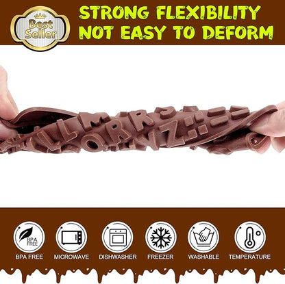 Number Chocolate Silicone Mould for DIY Candies or Fondant - 4 Pack…