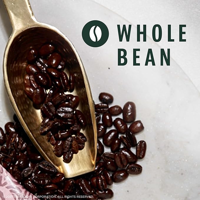 Starbucks Whole Bean Coffee, Dark Roast Coffee, Caffè Verona, 100% Arabica, 6 bags (18 oz each)