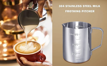 22 PCS 51mm Espresso Accessories Kit, 51mm Spring Loaded Calibrated Espresso Coffee Tamper Set with Tamper Mat, WDT Tool, Latte Art Kit, Frothing Pitcher and Towel for Coffee Making (51mm)