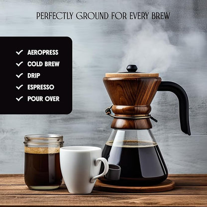 Ethiopia Yirgacheffe Coffee Beans, Whole Bean Medium-Light Roast with Stone Fruit, Caramel & Toasted Pine Nuts, Flavored Ethiopian Coffee, Single Origin 35.2 oz (2.2lb) Bag