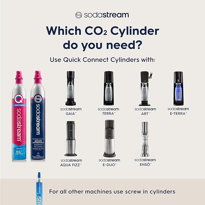 SodaStream E-Duo Sparkling Water Maker (Black) with 60L CO2, 1 BPA- Free Carbonating Bottle and (1)1L Glass Bottle