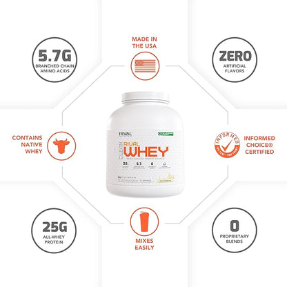 Naturally Flavored Rival Whey- True Vanilla - 5lb