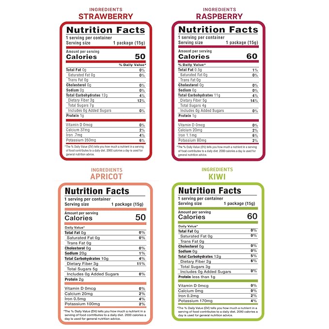 Nature’s Turn Freeze-Dried Fruit Crisps – Healthy, Gluten-Free, Crispy & Delicious, Plant-Based Snack, Ideal for Cereal, Smoothies, School Lunches, & On-the-Go, Sour Variety, Bags of 8 (0.53 oz Each)