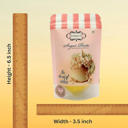 Confect Sunshine Yellow Fondant | Icing Fondant | Colored Fondant | Fondant Kit | Cake Fondant | Chef's Choice Edible Fondant for Cake Decorating | Vegan, Gluten-Free, Nut-Free, Palm Oil-Free – 8.8 oz