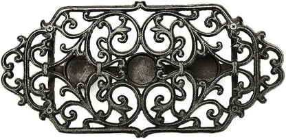 Sungmor Heavy Duty Cast Iron Teapot Dish Warmer Stable Holder for Tealight Stand | Tealight Warmer Decorative Stove for Villa Yard Balcony-Flower Shape