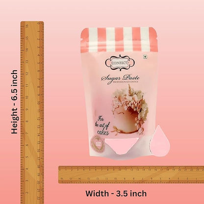 Confect Blush Pink Fondant | Edible Cake Fonadant | Chefs Choice Blush Pink Fondant for Cake Decorating | Vegan, Gluten-Free, Nut-Free, Palm Oil-Free – 8.8 Oz