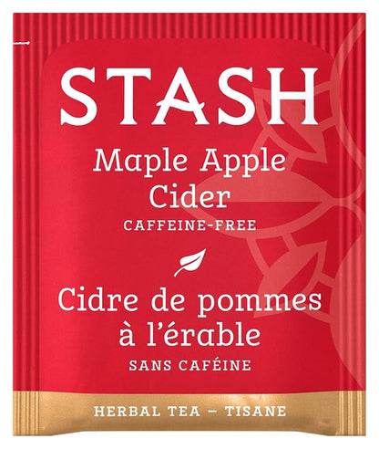 Stash Tea Maple Apple Cider Herbal Tea - Naturally Caffeine Free, Non-GMO Project Verified Premium Tea with No Artificial Ingredients, 18 Count (Pack of 6) - 108 Bags Total