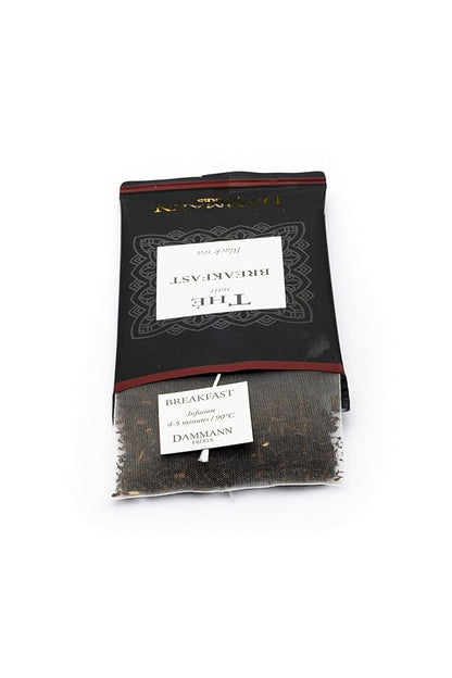 Dammann Freres Satchets, Breakfast Tea Bags, Premium Gourmet French Black Tea, Individually Wrapped, 24 Count (Single Pack)