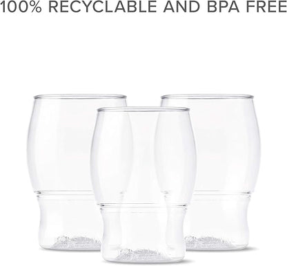 TOSSWARE POP 4oz Taster SET OF 12, Premium Quality, Recyclable, Unbreakable & Crystal Clear Plastic Shot Glass, 12 Count (Pack of 1)
