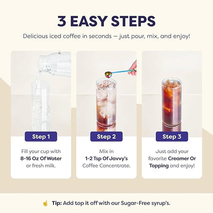 Coffee Concentrate - Limited Release Flavors - Cold Brew Coffee, Perfect for Hot or Iced Instant Coffees, Hot Drinks, Cold Brew Concentrate, 35 Servings - White Chocolate Macadamia
