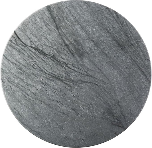 Koville Dark Grey Marble Pastry Cutting Board, 16" Large Marble Cheese Serving Board for Kitchen Countertop, Stone Tray for Baking, Charcuterie, Trivet, Dough Pastry and Stone Cutting Boards