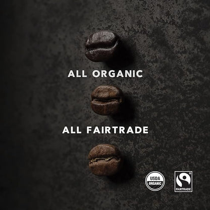 Kicking Horse Coffee Kick Ass, Dark Roast, Ground, Certified Organic, Fairtrade, Kosher, Black, 284 g, Pack of 6