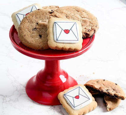 Care package Gift Basket Sending Love Hugs Cookie Chocolate Chip Cookies Fudge Filled For Men Women Kids | INDIVIDUALLY WRAPPED | Large Cookies | Get Well Soon Sympathy Miss You Thinking Of You Envelope Cookies