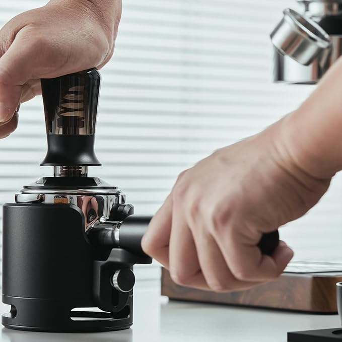IKAPE 54MM Bottomless Naked Portafilter Black, Suitable for 54MM Breville Barista Series BES870/880 Machine & Solis Barista Machines (Included 18g Capacity Filter Basket)