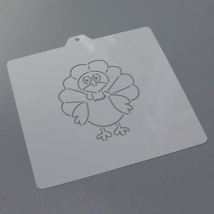 Thanksgiving Turkey Cookie cutter and stencil set Baking stencils and cutters bundle DIY bakery decorating kit Thanksgiving Cookie cutter with stencils Icing stencil and cookie cutter combo(Turkey)