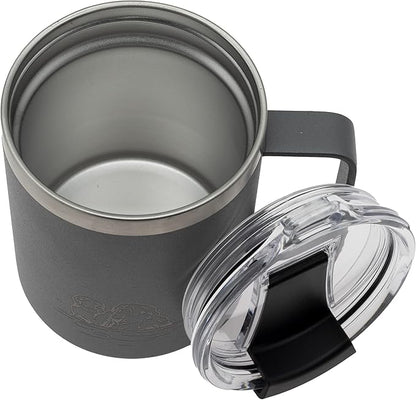 COREFLEX 12 oz Insulated Coffee Mug with Handle & Lid, Stainless Steel Double Walled Vacuum Insulated Tumbler, Travel Coffee Cup Thermal Cup - Home, Office, Travel, Outdoor, Camping