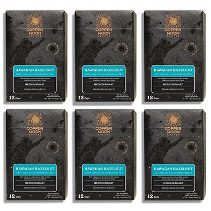 Copper Moon Hawaiian Hazelnut Coffee Pods for Keurig K-Cup Brewers, 72 Count