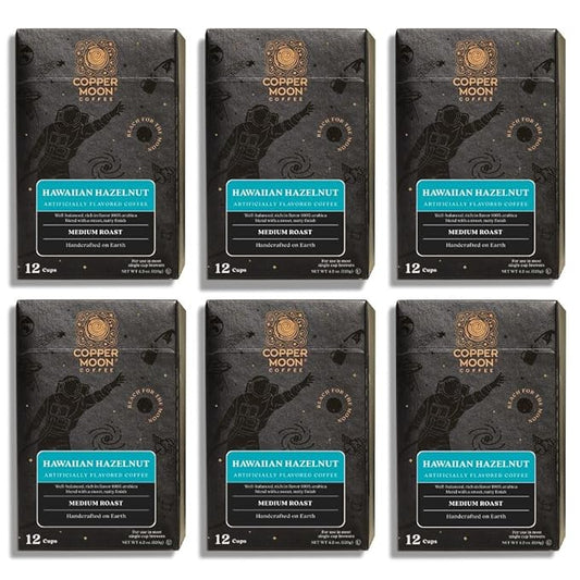 Copper Moon Hawaiian Hazelnut Coffee Pods for Keurig K-Cup Brewers, 72 Count