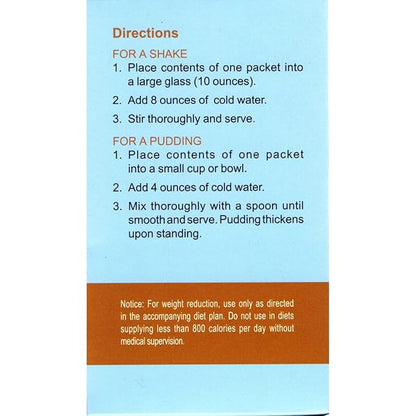 Nutmeg State Nutrition - Pudding or Shake, Low Calories, 15g Protein, Low Fat, 7 Servings Per Box (Mocha)