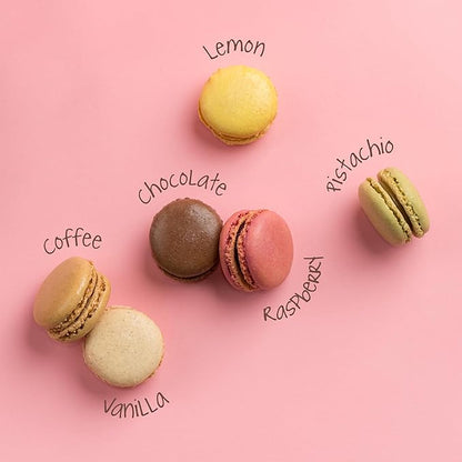 MARKY’S French Almond Macarons Gift Box – 24 Assorted Gourmet Macarons – Variety of Imported Flavors – Authentic French Cookies – Gift Basket for Holidays