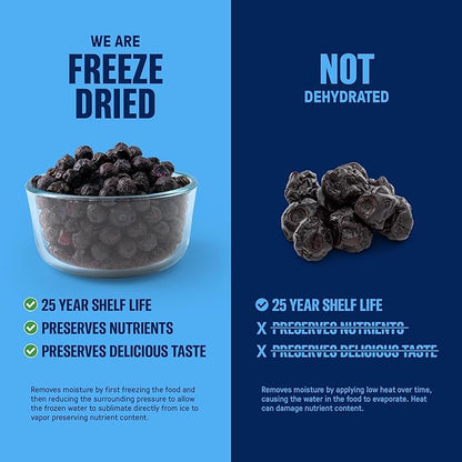 Freeze-Dried Blueberries - #10 Can | 25-Year Shelf Life | Emergency Food