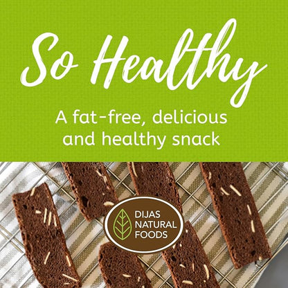 DIJAS Natural Foods, Crunchy Fat Free Biscotti Cookie, All Natural Preservative Free Ingredients, Delicious Low Calorie Snack (4 Pack, Chocolate Lovers)