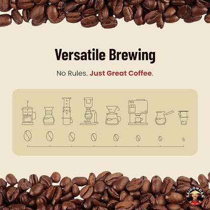 Robusta Whole Bean Coffee - Saigondan Adventure | Light Espresso Roast | 100% Robusta | Vietnamese Coffee | Roasted in Small Batch | Smooth & Naturally Sweet | Direct Trade | No Preservatives | 12 Oz