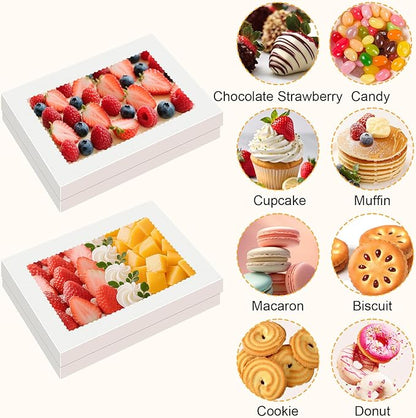 15 PCS Sheet Cake Boxes, 19x14x4 Rectangle Cake Box, Half Sheet Cake Box, White Baking Boxes, Large Bakery Boxes, Cajas Para Pasteles, 19x14 Cake Boxes for Birthday, Wedding, Party, Business