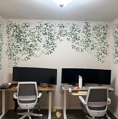 Tree Stencils for Painting on Wood Leaf Vine Stencil Large Bird Branch Stencils for Crafts Reusable for Wall Furniture Canvas Decor