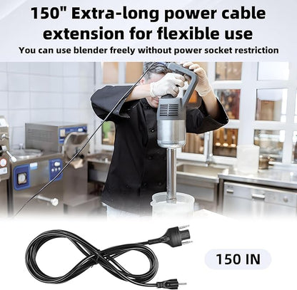 89143 Power Cord for Robot Coupe Ulreon150 Inch Power Cable Replacement for Immersion Blenders MP Series MP350 MP450 MP550 MP600 MP800 Turbo Black Immersion Blender Power Cord