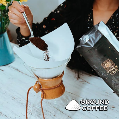 Copper Moon Coffee Gift Box, Ground Coffee Variety Pack, Medium Roast, Dark Roast and Strong Roast blends, 12 oz. bags.