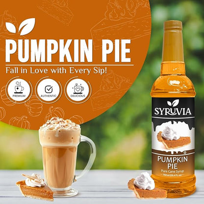 Syruvia Pumpkin Pie Coffee Syrup 25.4 Ounces