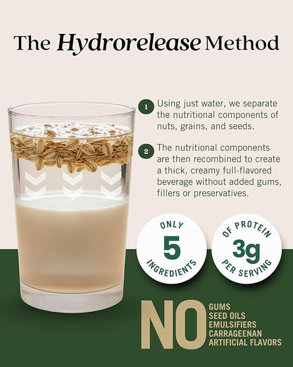 Elmhurst 1925 Sweetened Oat Milk - 32 Ounce (Pack of 6) Dairy-Free, Vegan, Kosher, Gluten-Free, Shelf Stable Plant Based Milk Made with Whole Grain Oats for Healthier Coffee, Latte & Smoothies